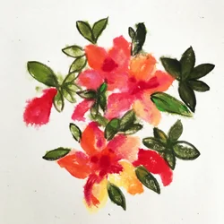 パステル花束